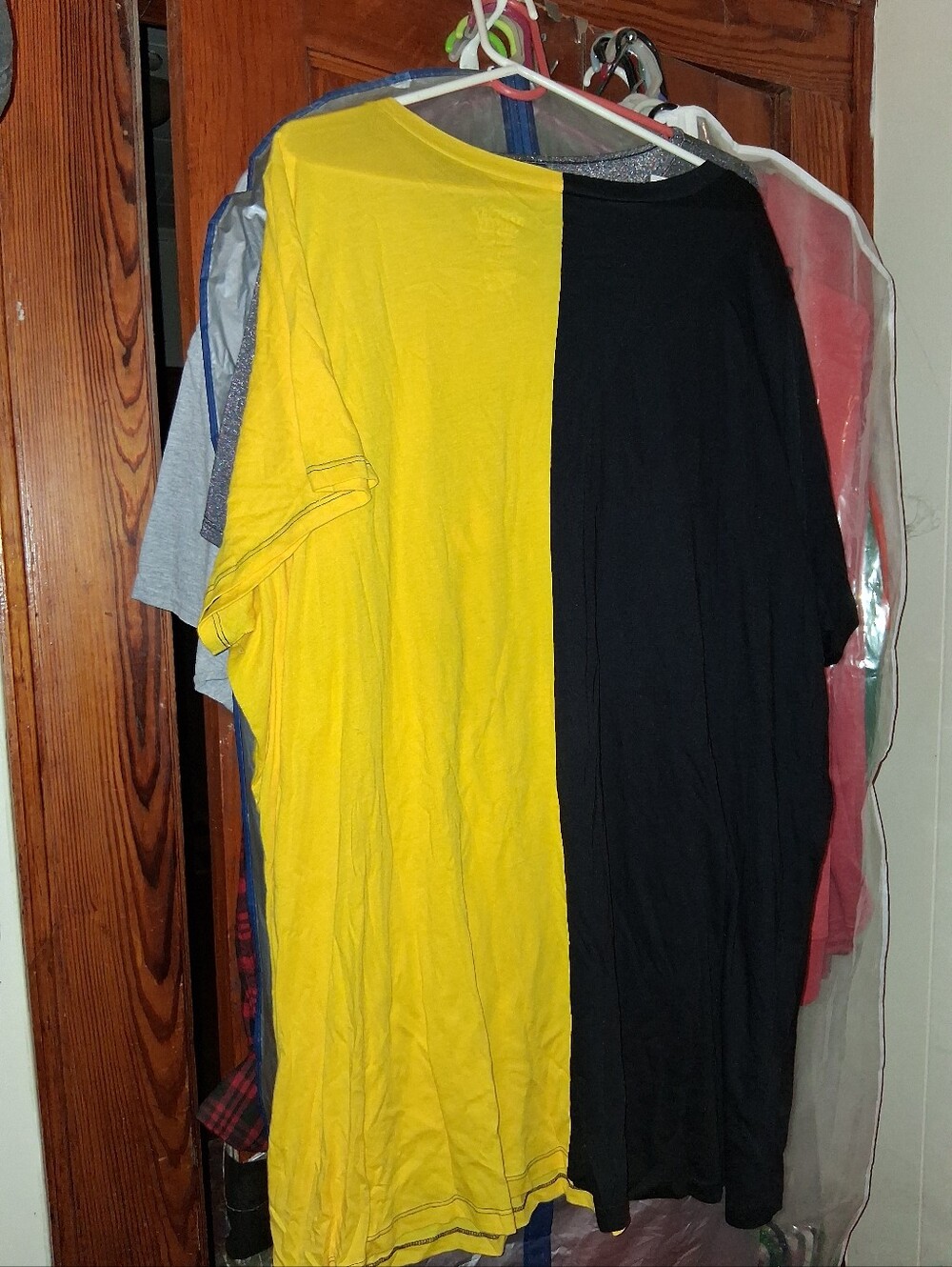 Torrid Graphic Split-Panel Bugs Bunny & Daffy Duck Tee - Black/Yellow - Picture 2 of 3